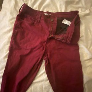 Maroon Old Navy Rockstar skinny jeans-Size 14